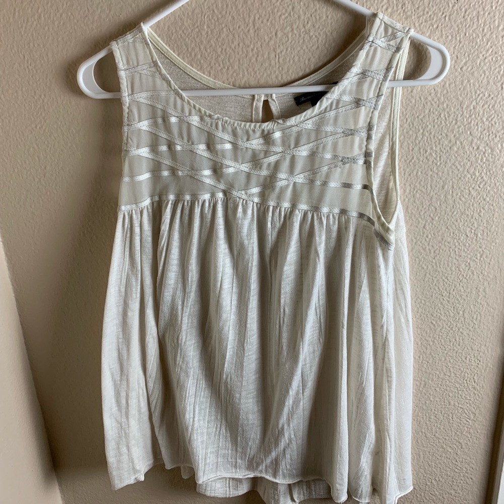 White blouse tank top
